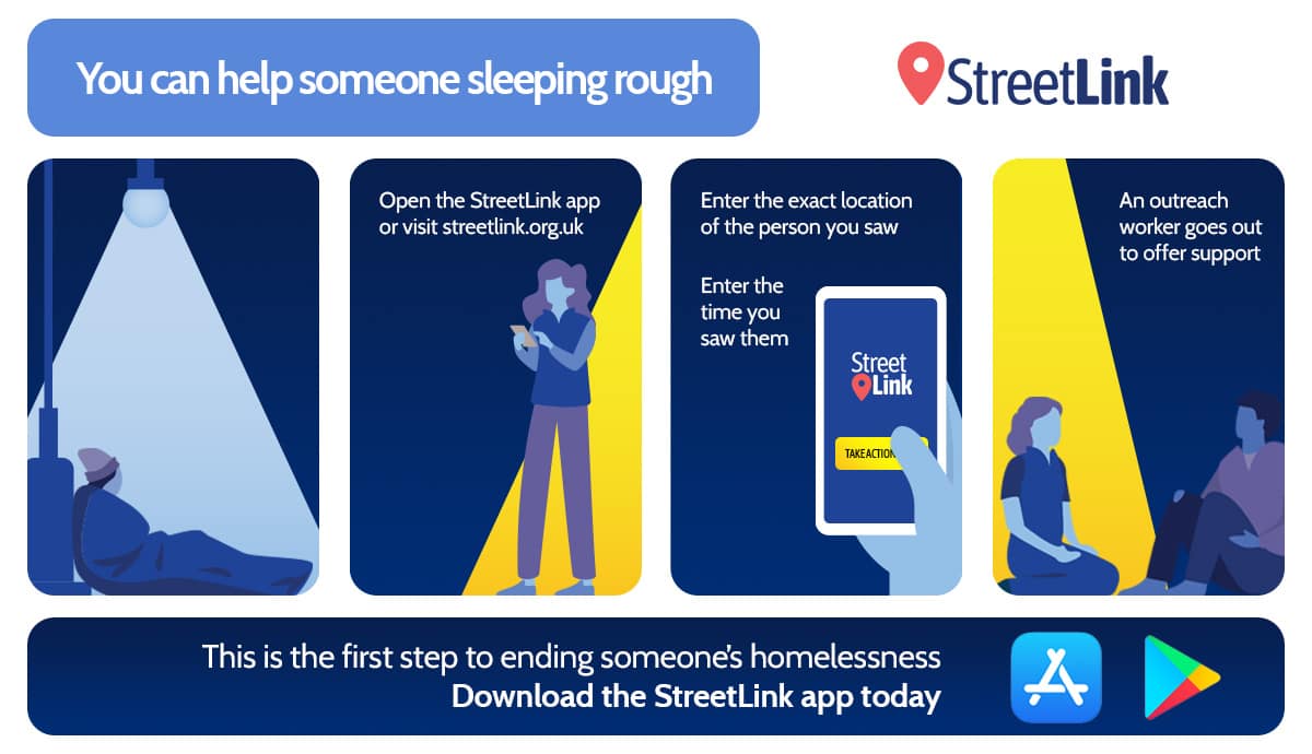 StreetLink app instructions