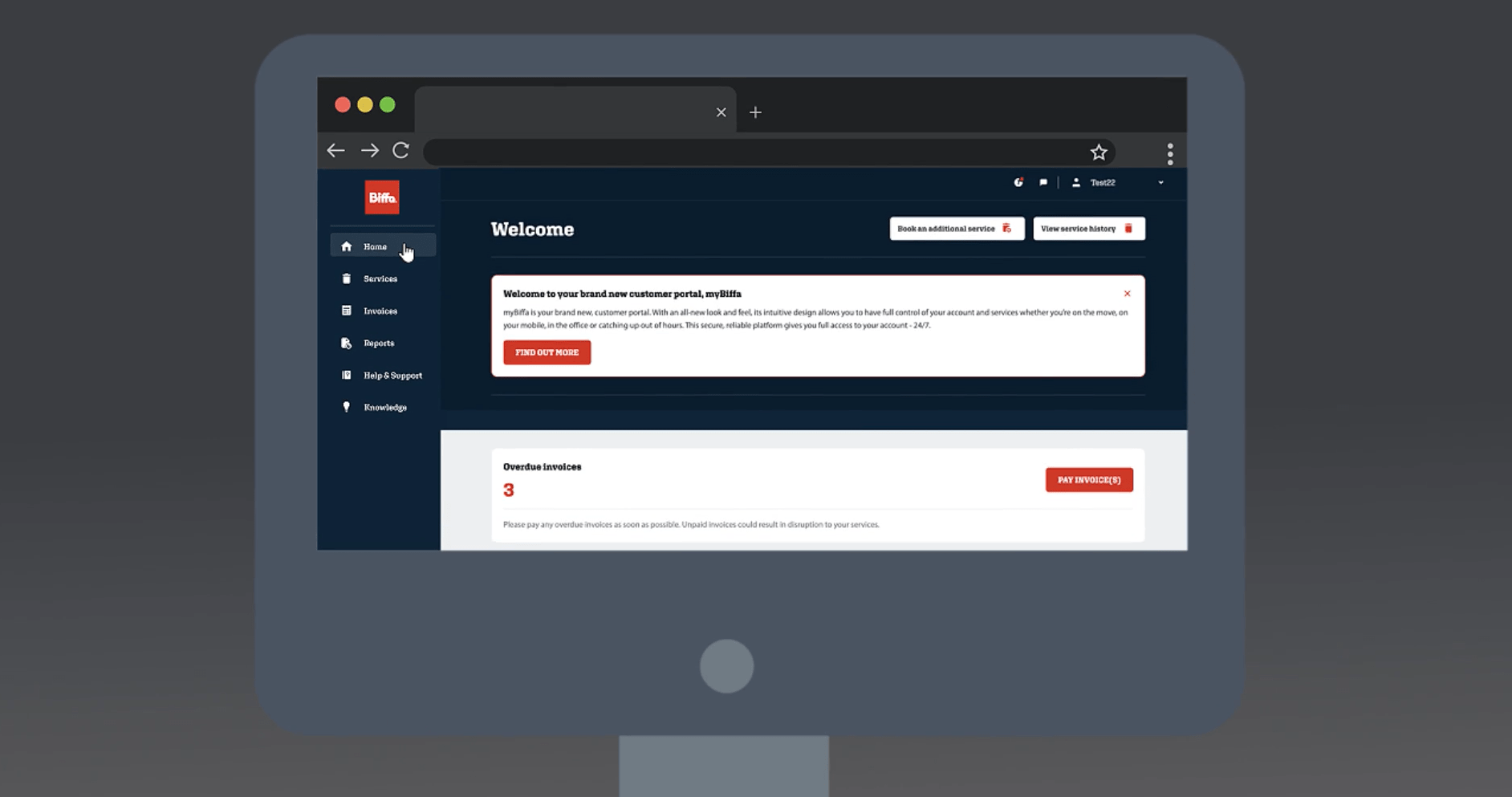 myBiffa desktop mockup