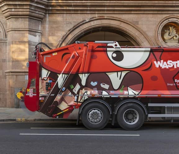 Wasteater truck in Manchester