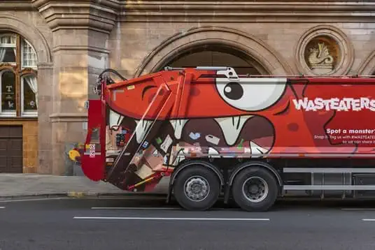 Wasteater truck in Manchester