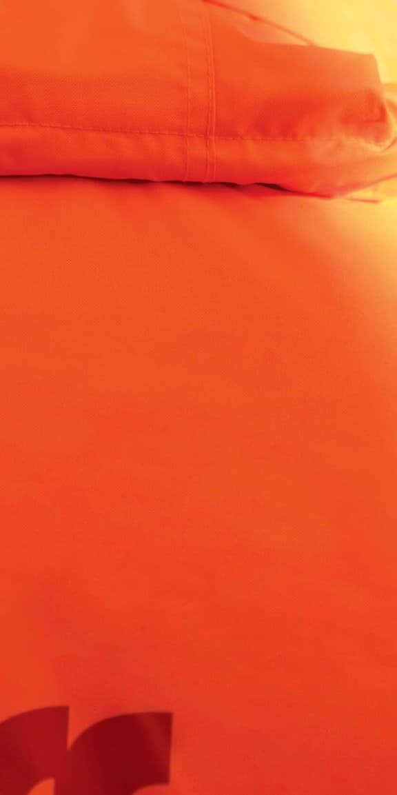 Closeup of Biffa high vis jacket