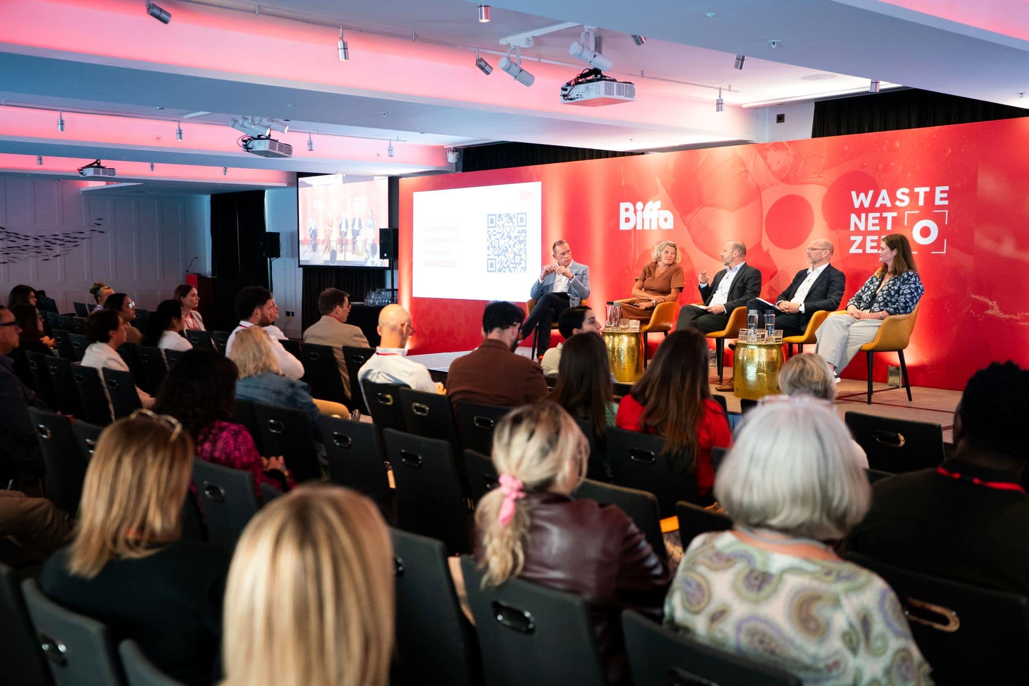 Panelists sat on stage at WNZ