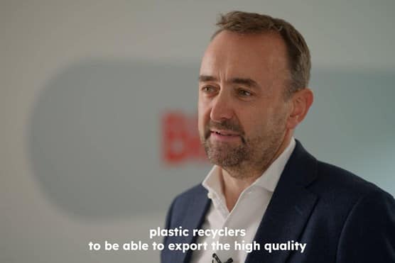 Michael Topham being interviewed