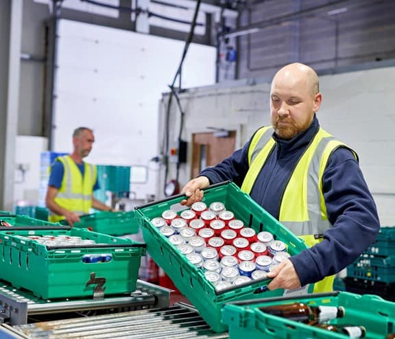 Biffa employees working to transform waste into raw materials for circular economy