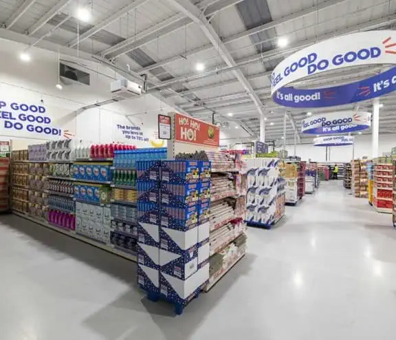 Company Shop floor showing aisles