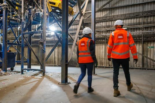 Biffa staff in facility