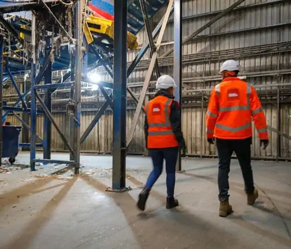 Biffa staff in facility