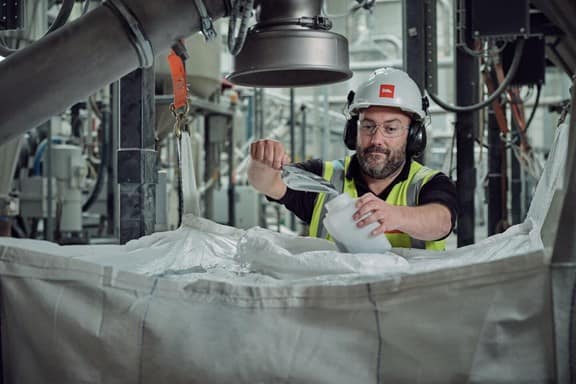 Biffa employee in facility