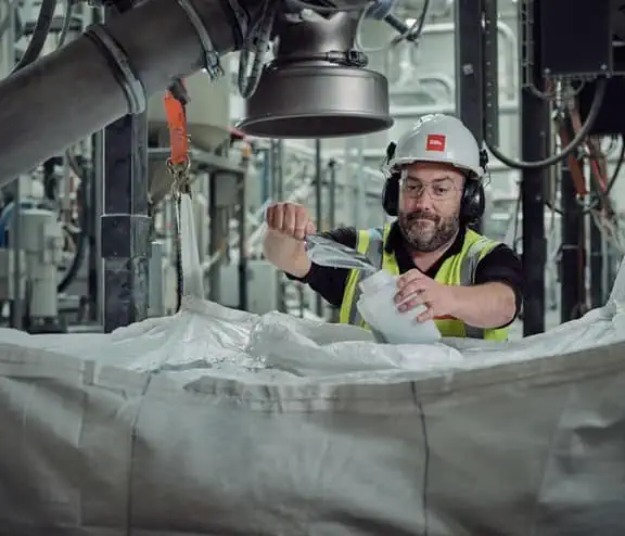 Biffa employee in facility