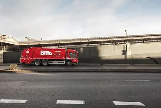 Biffa truck in Birmingham location