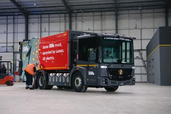 Biffa Lunaz clean truck