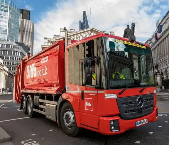 Biffa truck in London