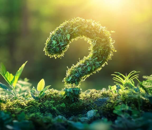 Plant shaped in form of question mark