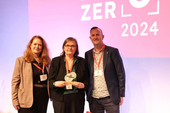 Biffa's top management presenting the change-makers award to Derby furniture alliance