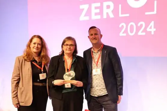 Biffa's top management presenting the change-makers award to Derby furniture alliance