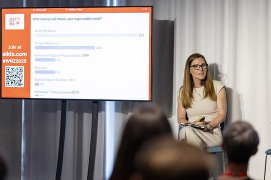 Carla Brian presenting at the awards