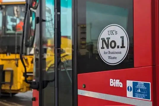 HVO powered plant and fleet vehicles at Biffa's Coventry waste transfer station