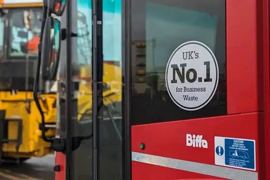 HVO powered plant and fleet vehicles at Biffa's Coventry waste transfer station