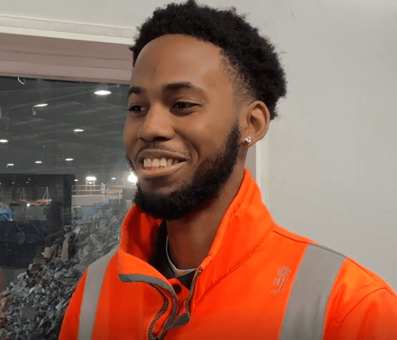 Jermaine Bennett, one of Biffa’s Engineering Apprentice in office