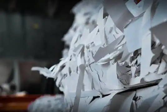 Shredded paper