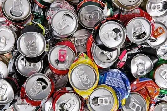 Crushed cans