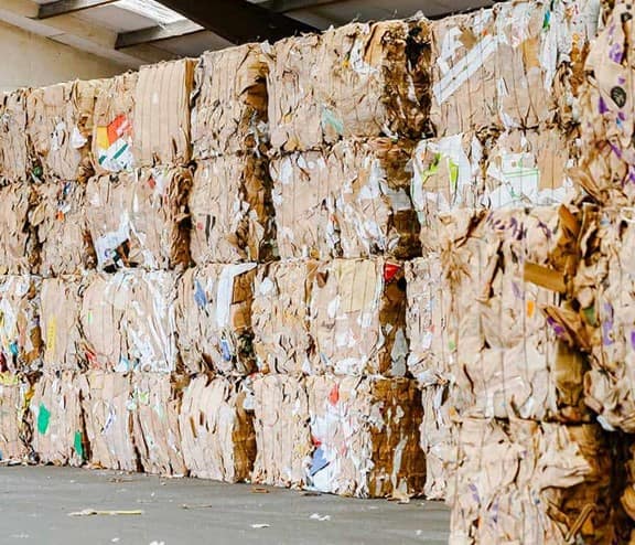 cardboard bales