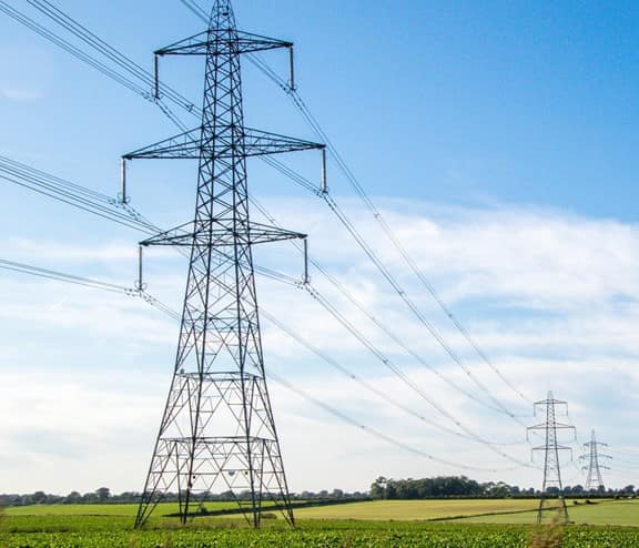 Electrical lines in fields