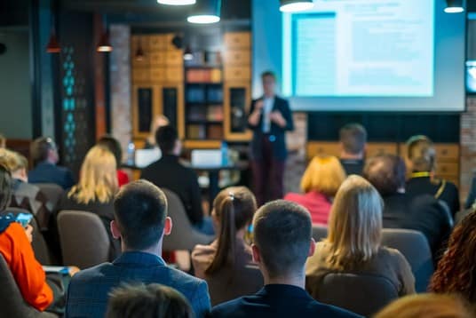 People attending workshop