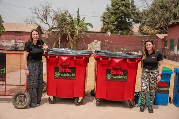 Biffa employees in Gambia
