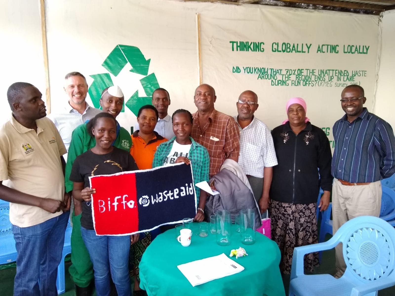 Dean Willet with WasteAid in Kenya